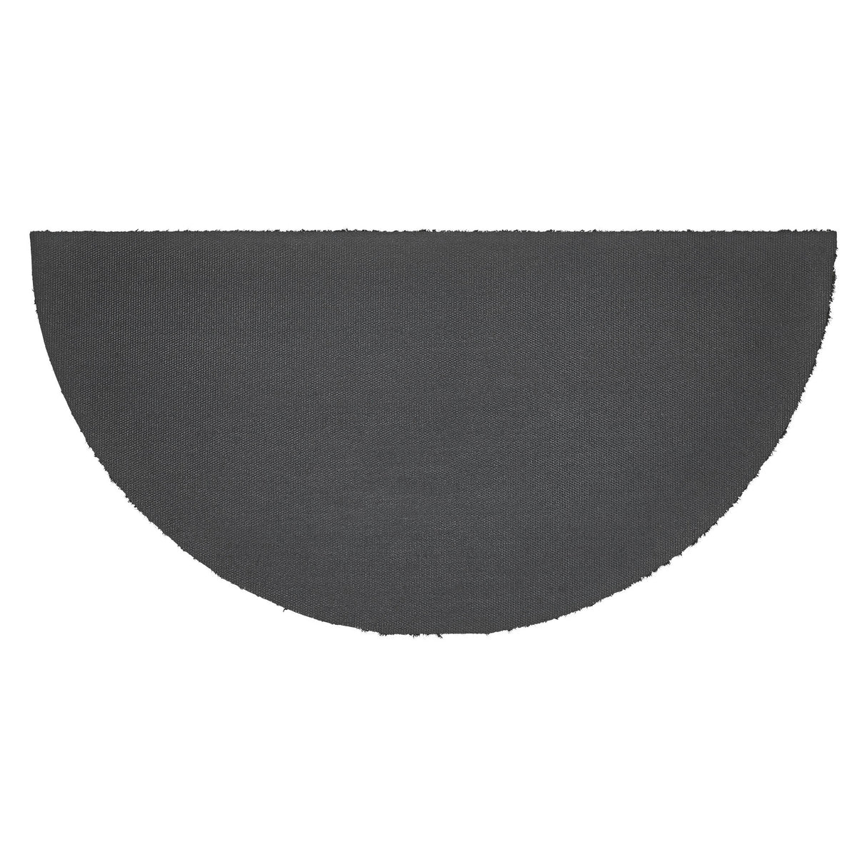 Charleston Mosaic Charcoal Coir Rug Half Circle 16.5x33