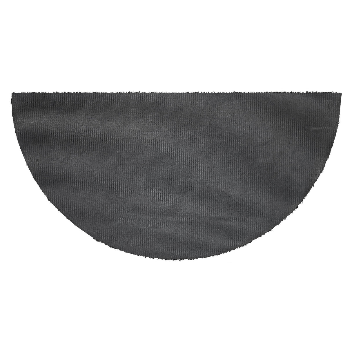 Welcome To Our Home Black Tan Coir Rug Half Circle 16.5x33