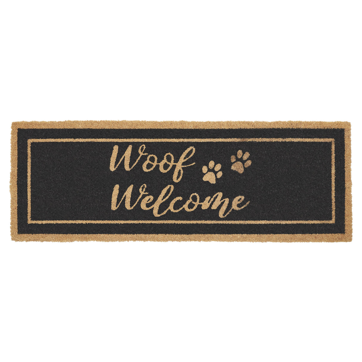 Woof Welcome Coir Rug Rect 17x48