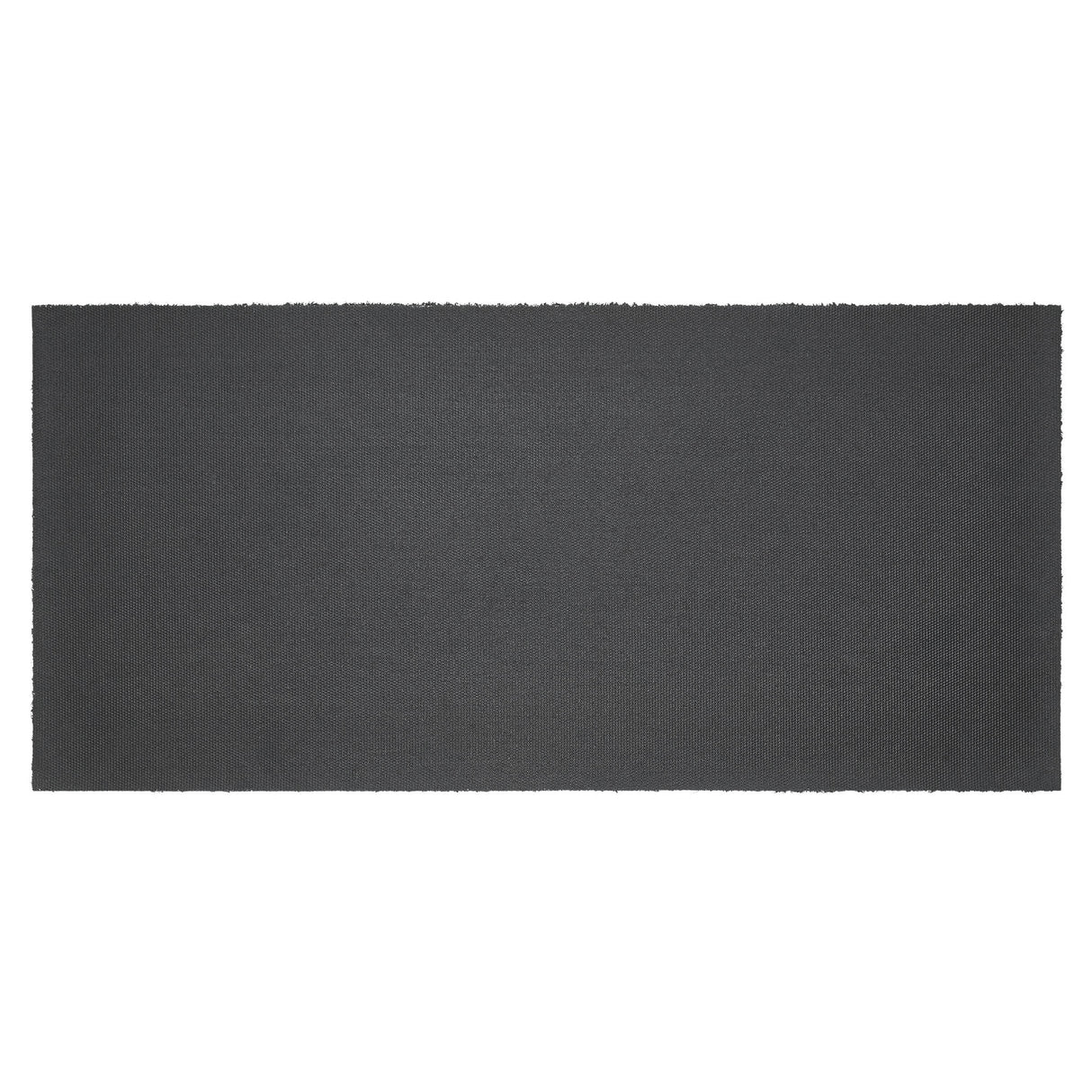 Black Check Stars Coir Welcome Rug Rect 17x36