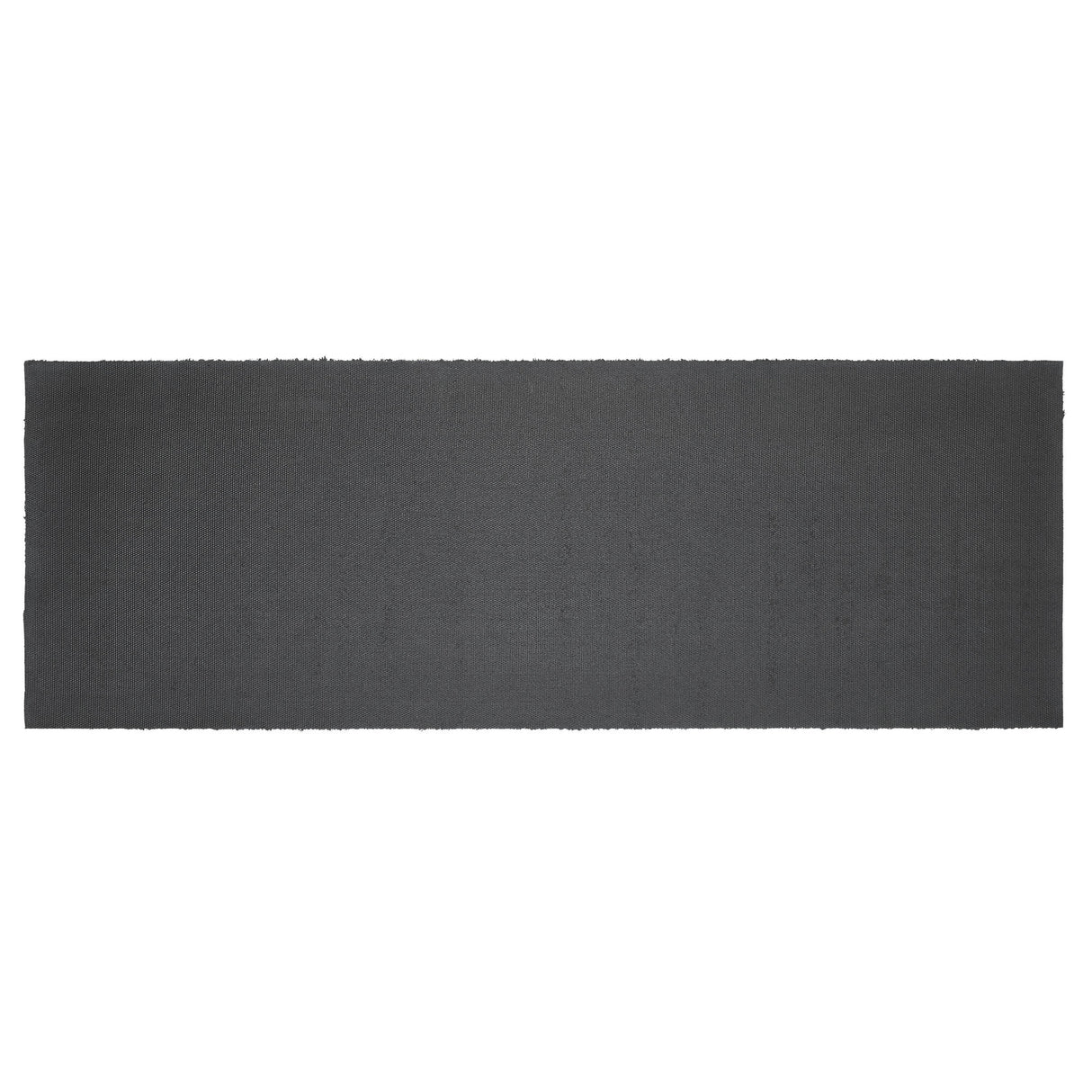 Black Check Stars Coir Welcome Rug Rect 17x48