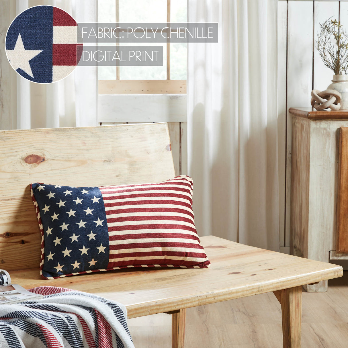 Stars & Stripes Pillow 14x22