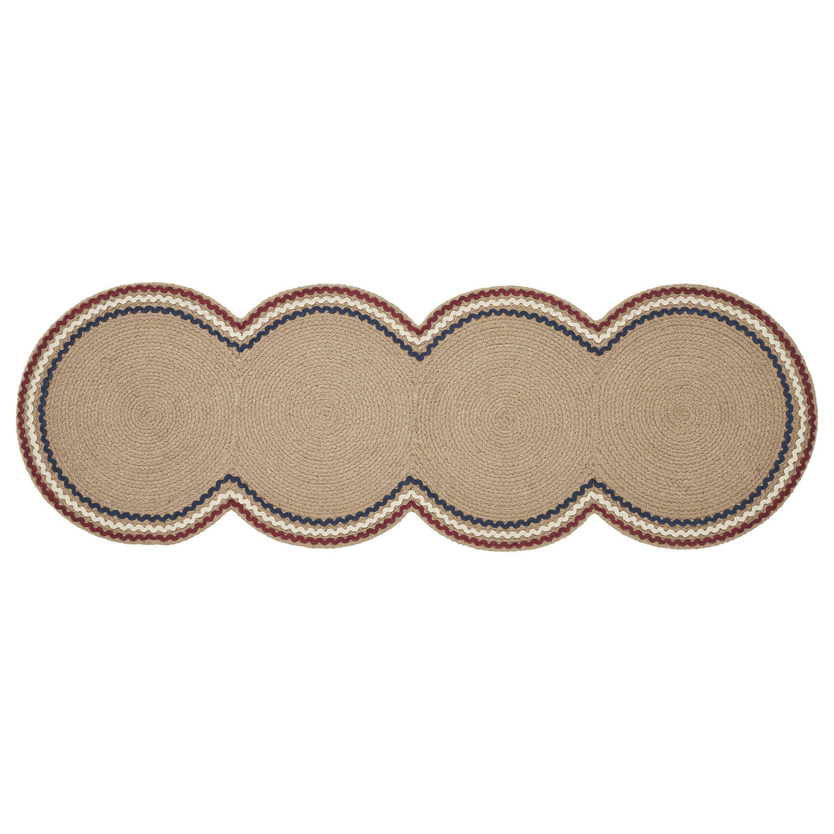 Red White Blue Ric Rac Runner 12x36