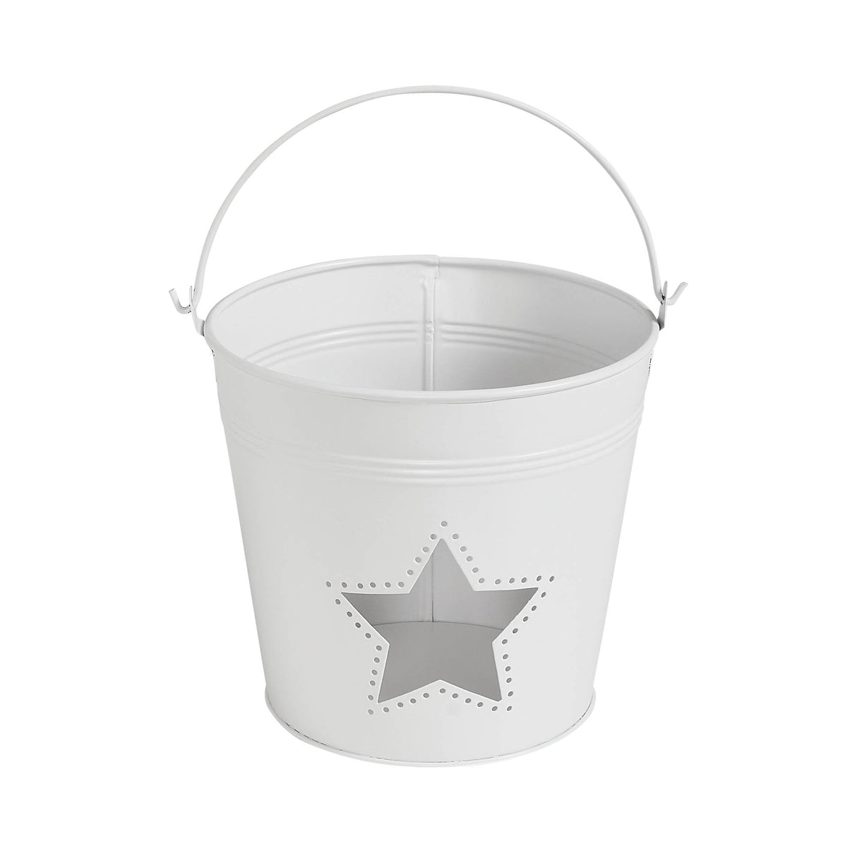 Metal Bucket w/ Star Cutout