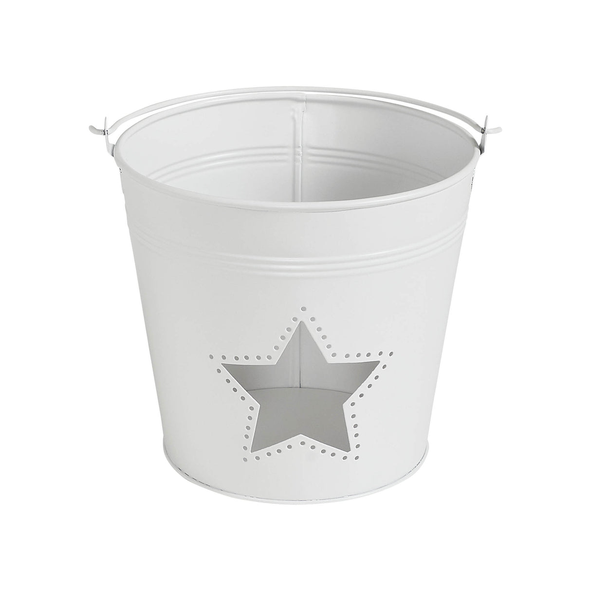 Metal Bucket w/ Star Cutout