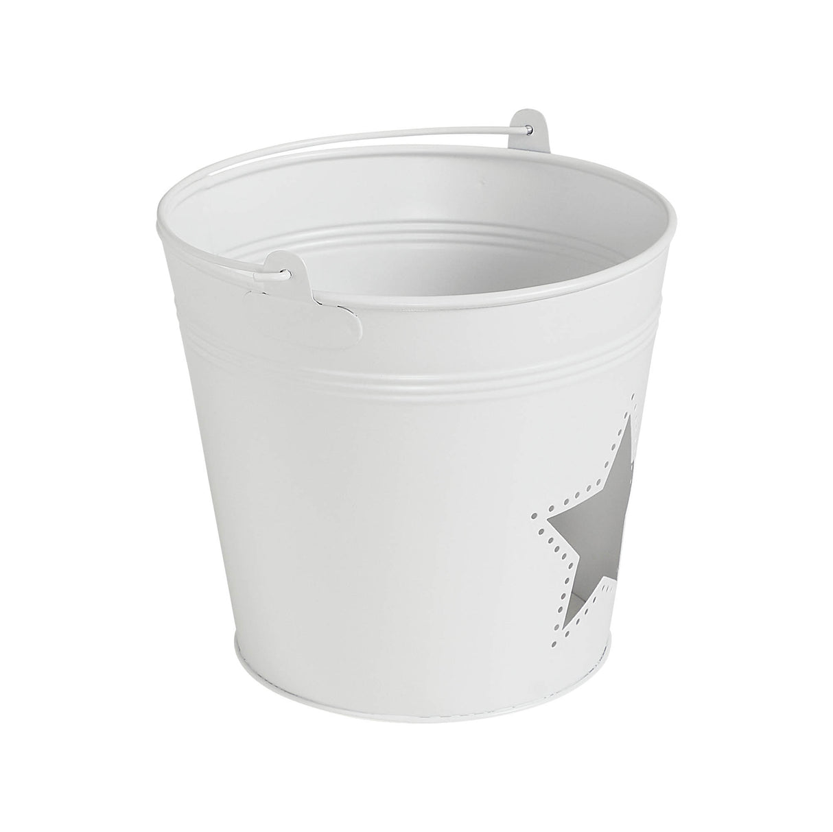 Metal Bucket w/ Star Cutout