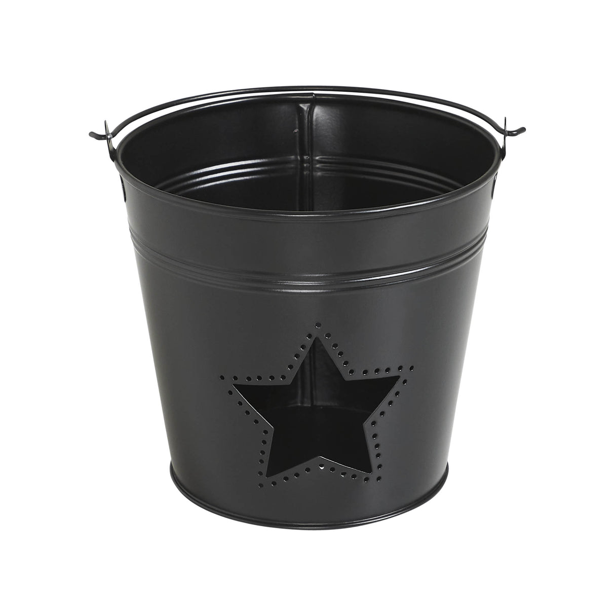 Metal Bucket w/ Star Cutout