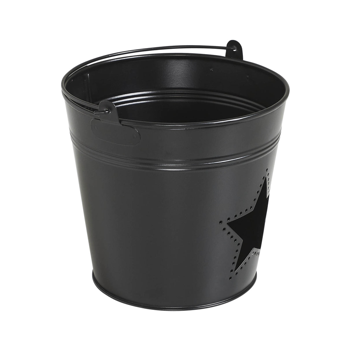 Metal Bucket w/ Star Cutout