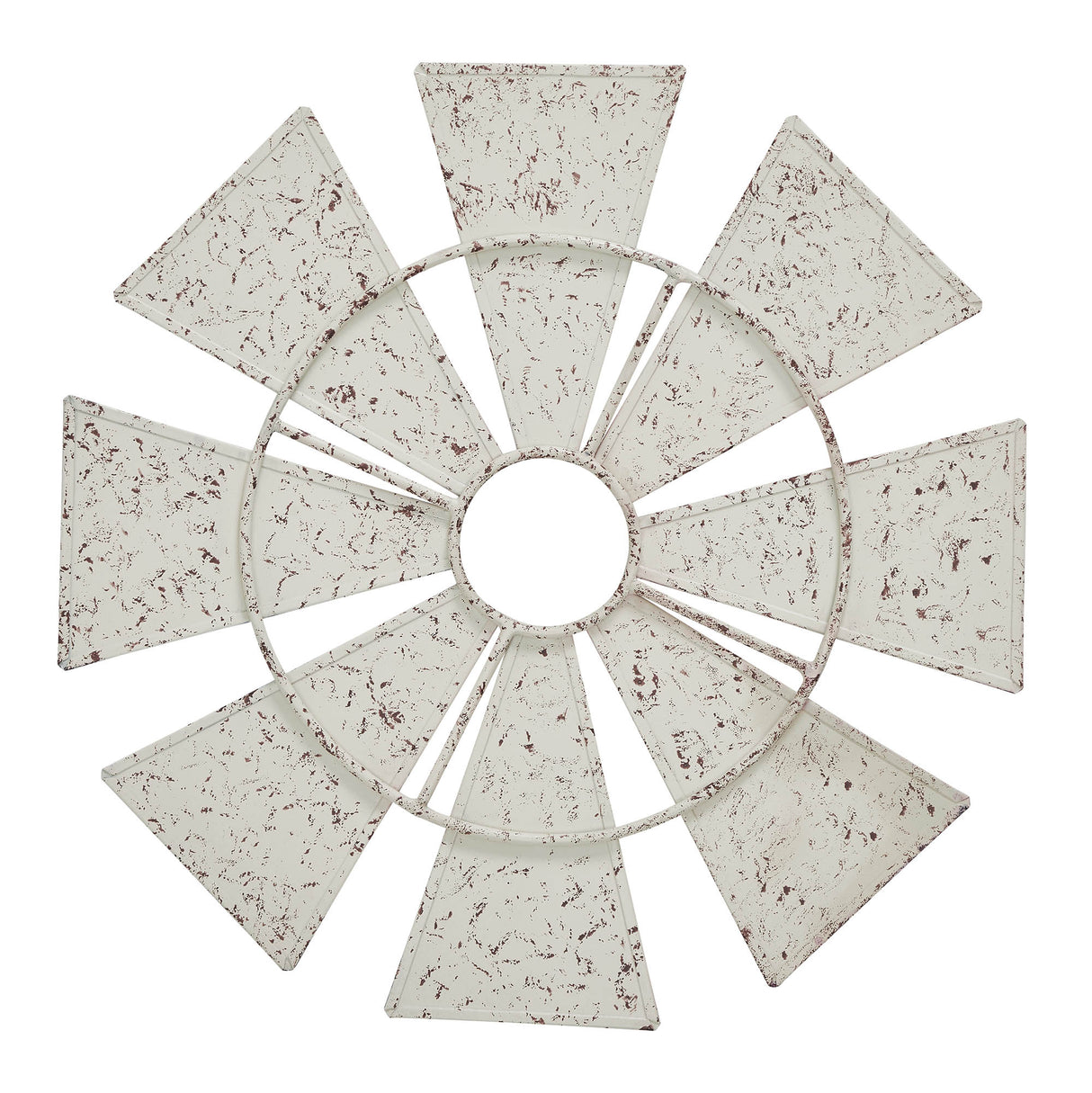 USA Flag Metal Windmill Blades Wall Hanging 12.5x12.5