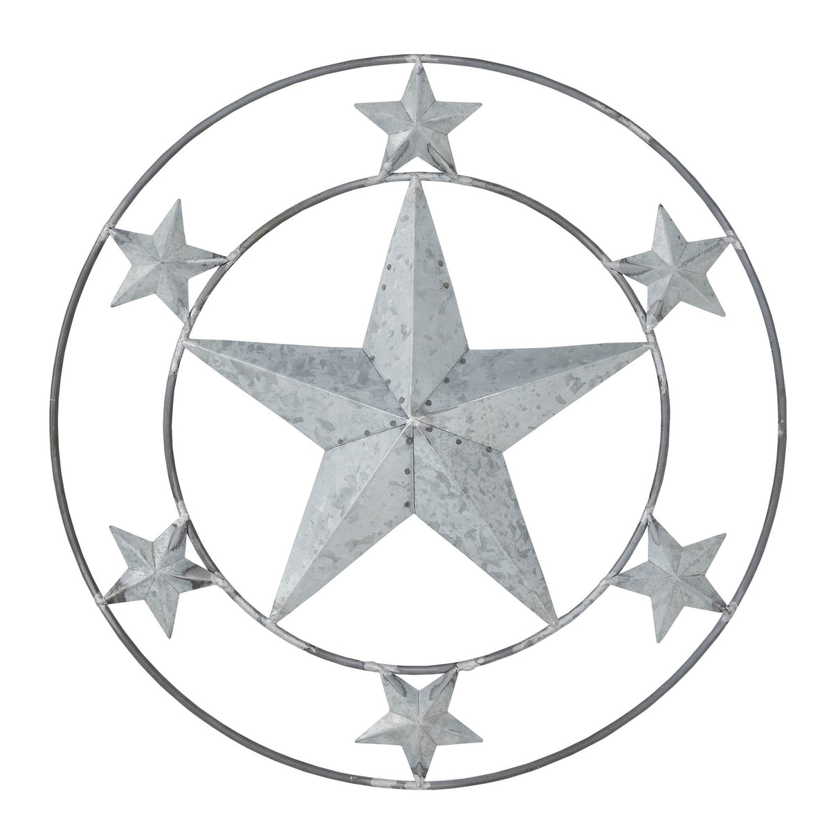 Metal Stars Round Wall Hanging 12.5x12.5