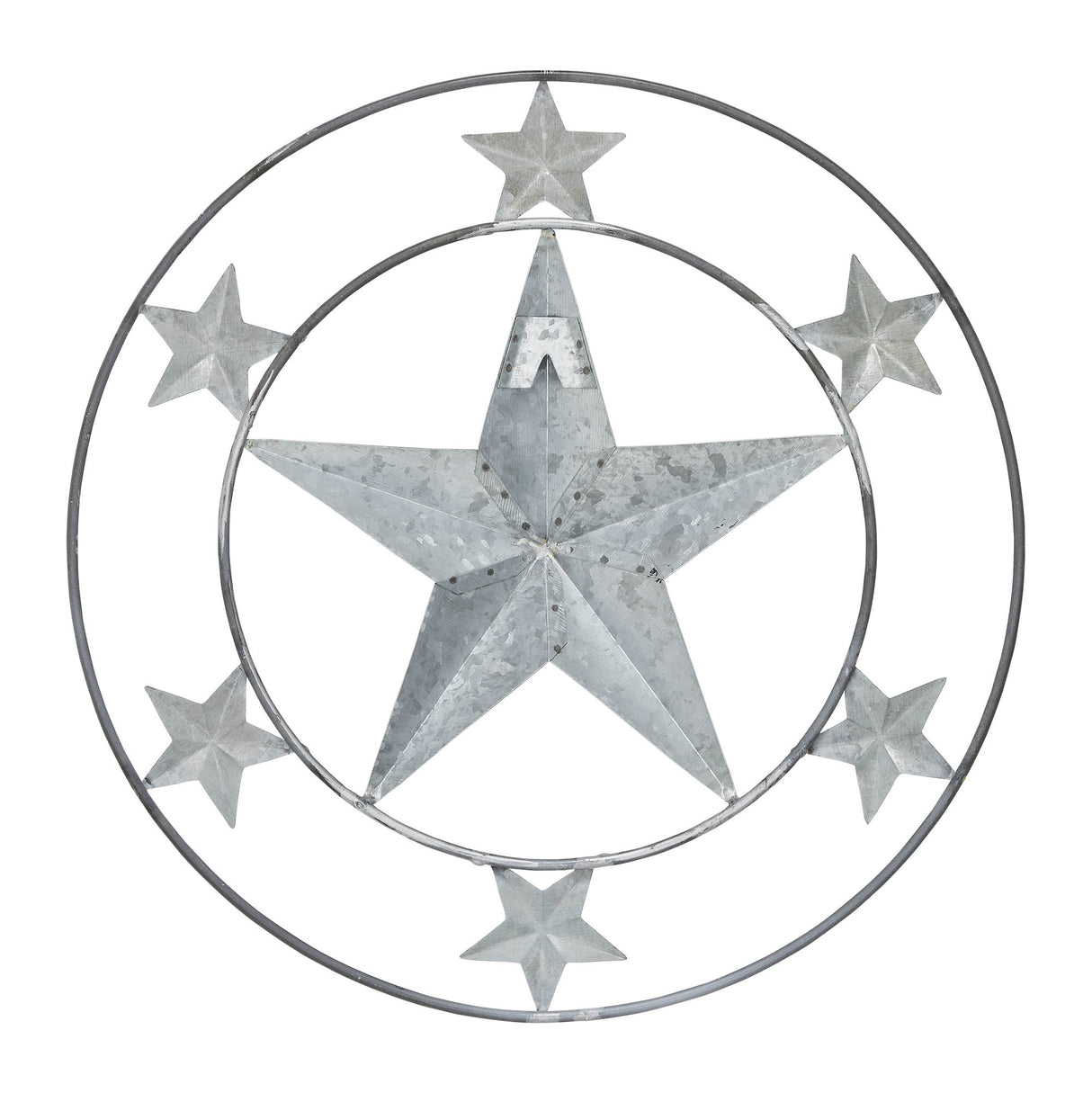 Metal Stars Round Wall Hanging 12.5x12.5