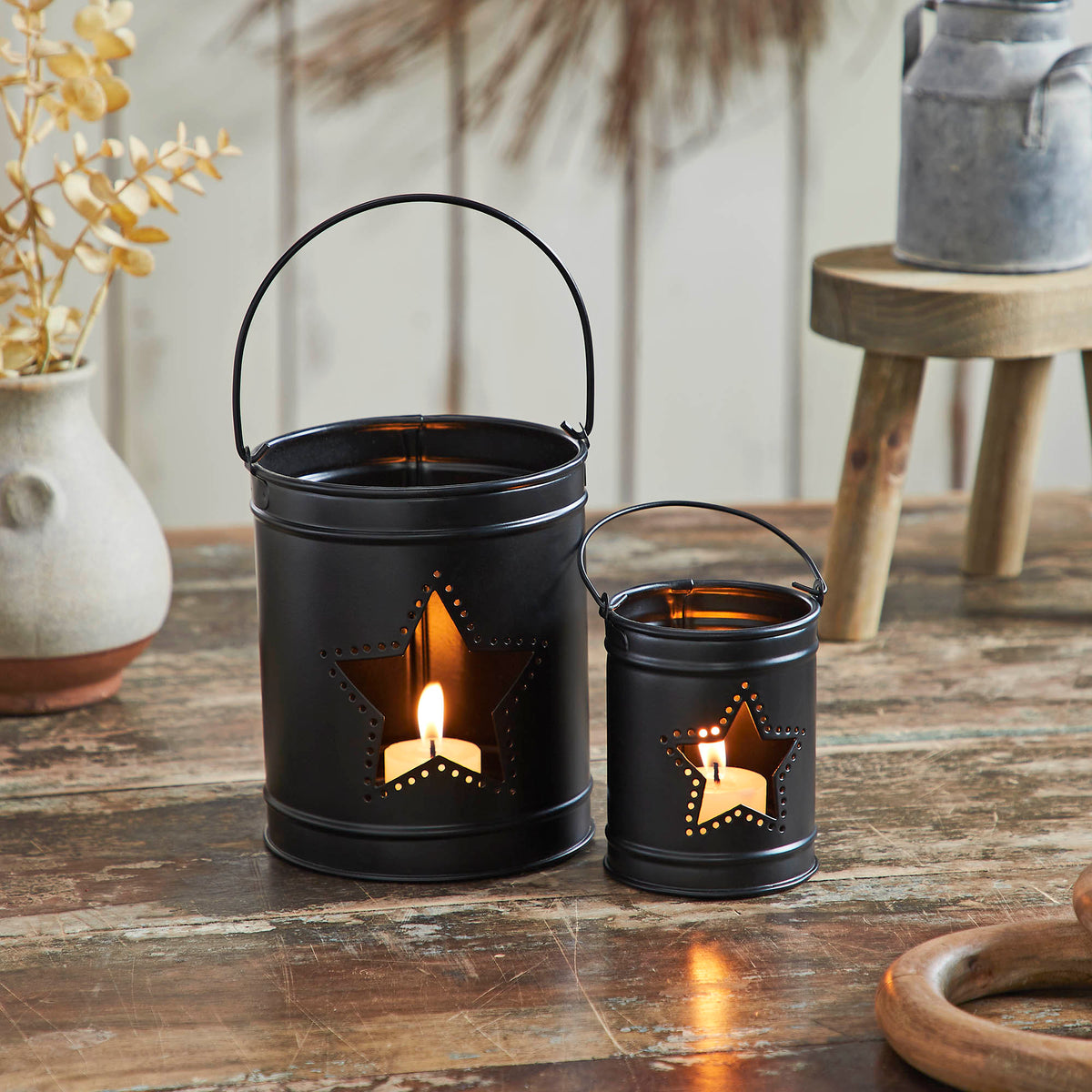 Black Votive Candle Holders