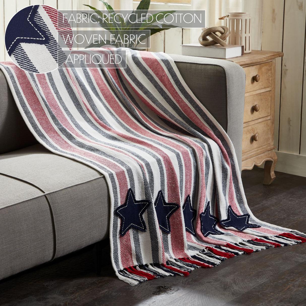 Hatteras Stars Woven Throw 50x60