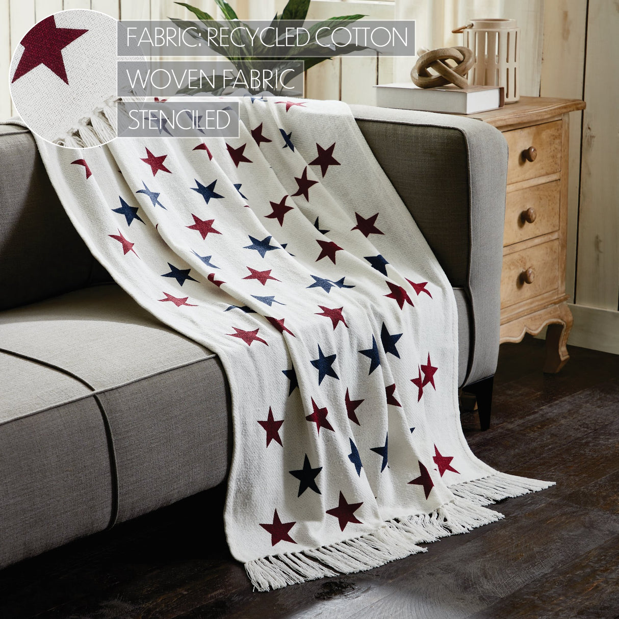 Celebration Stars Woven Throw 50x60
