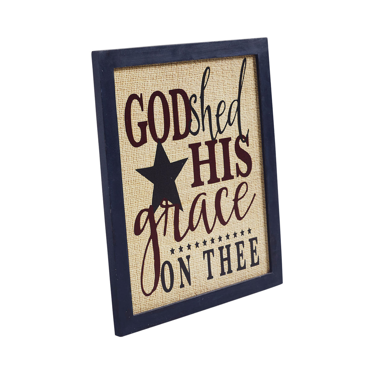 God Shed His Grace On Thee Framed MDF Wall Sign 12x10