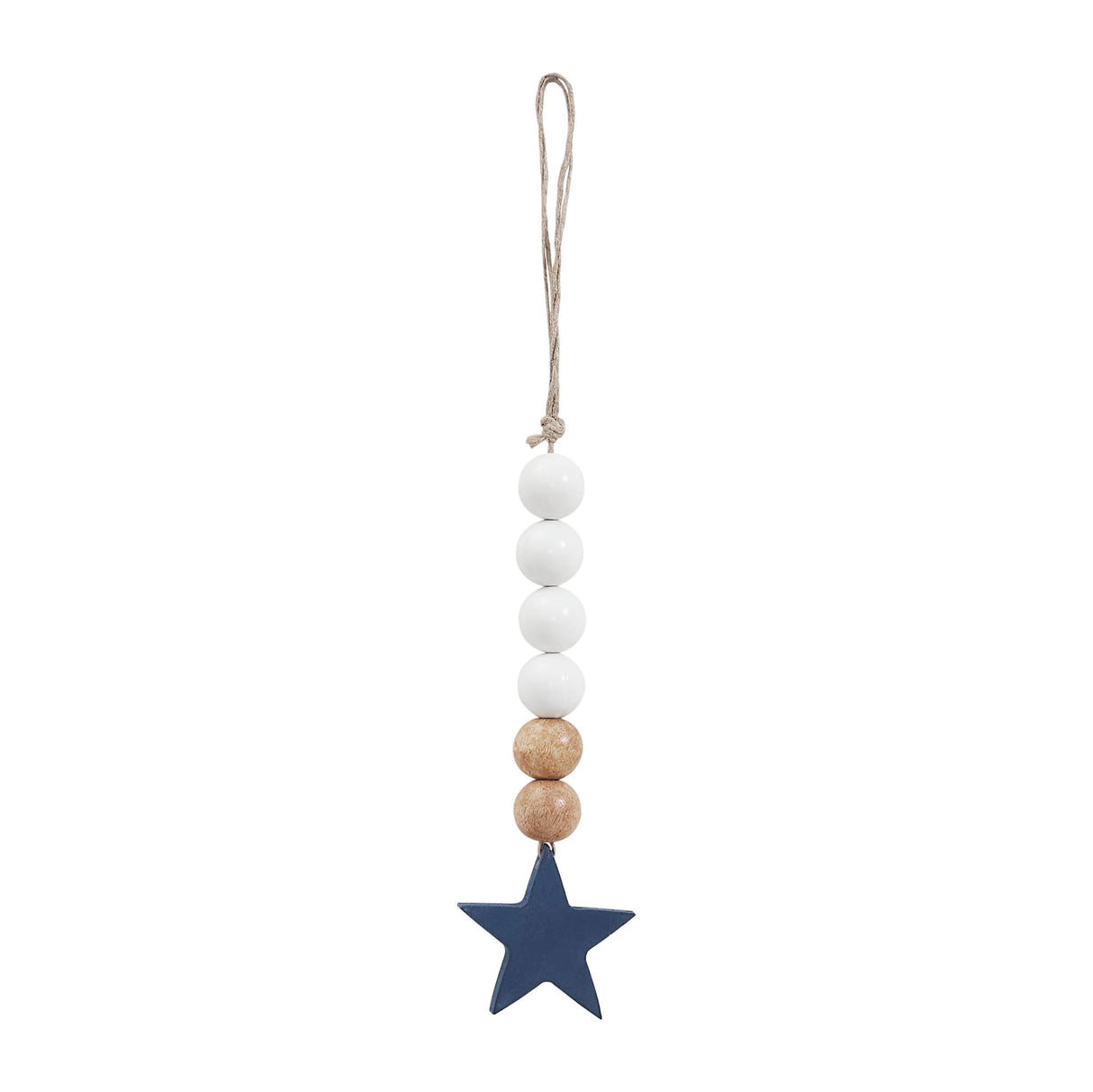 Star Ornament with Beads 6x2