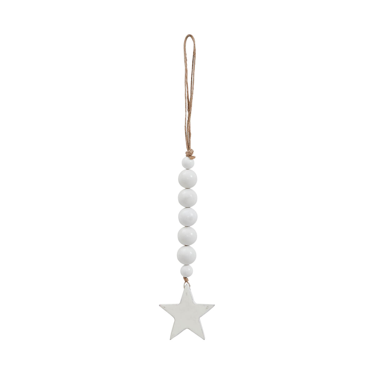 Star Ornament with Beads 6x2