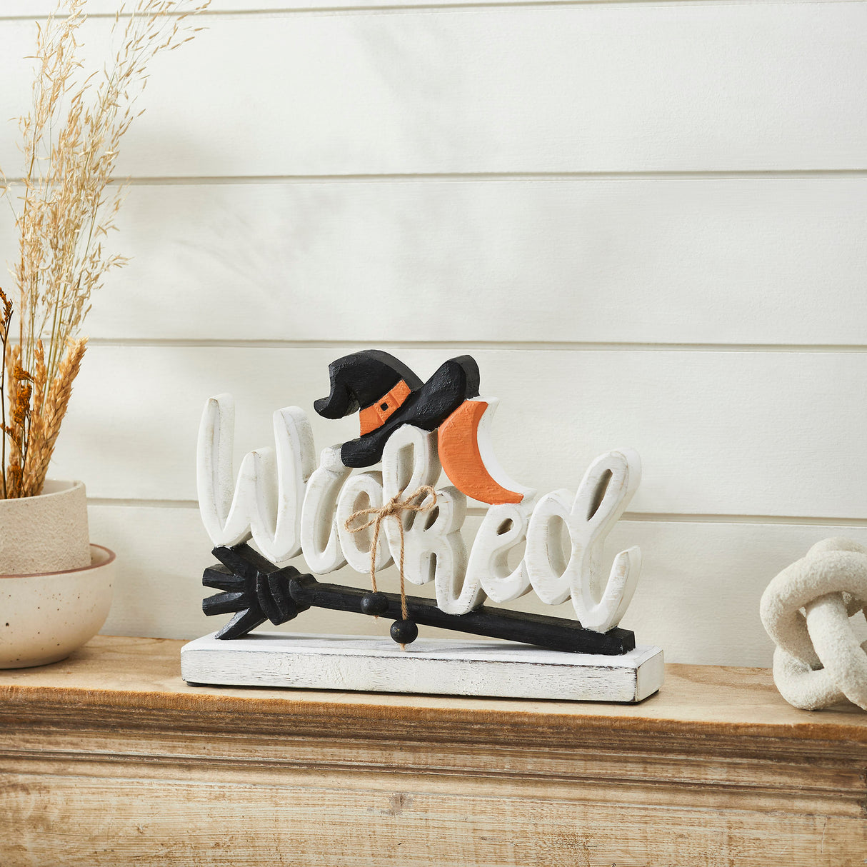 Wicked Witch Wooden Table Sign 8x11.5x2