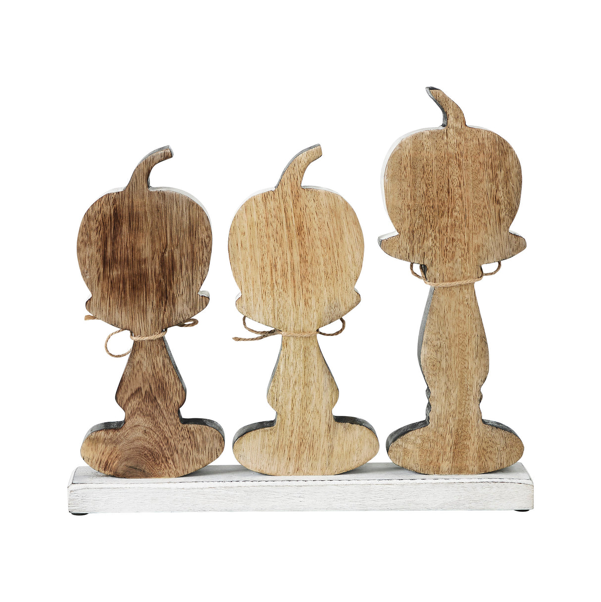 BOO Pumpkins Wooden Table Sign 12.5x13.5x2