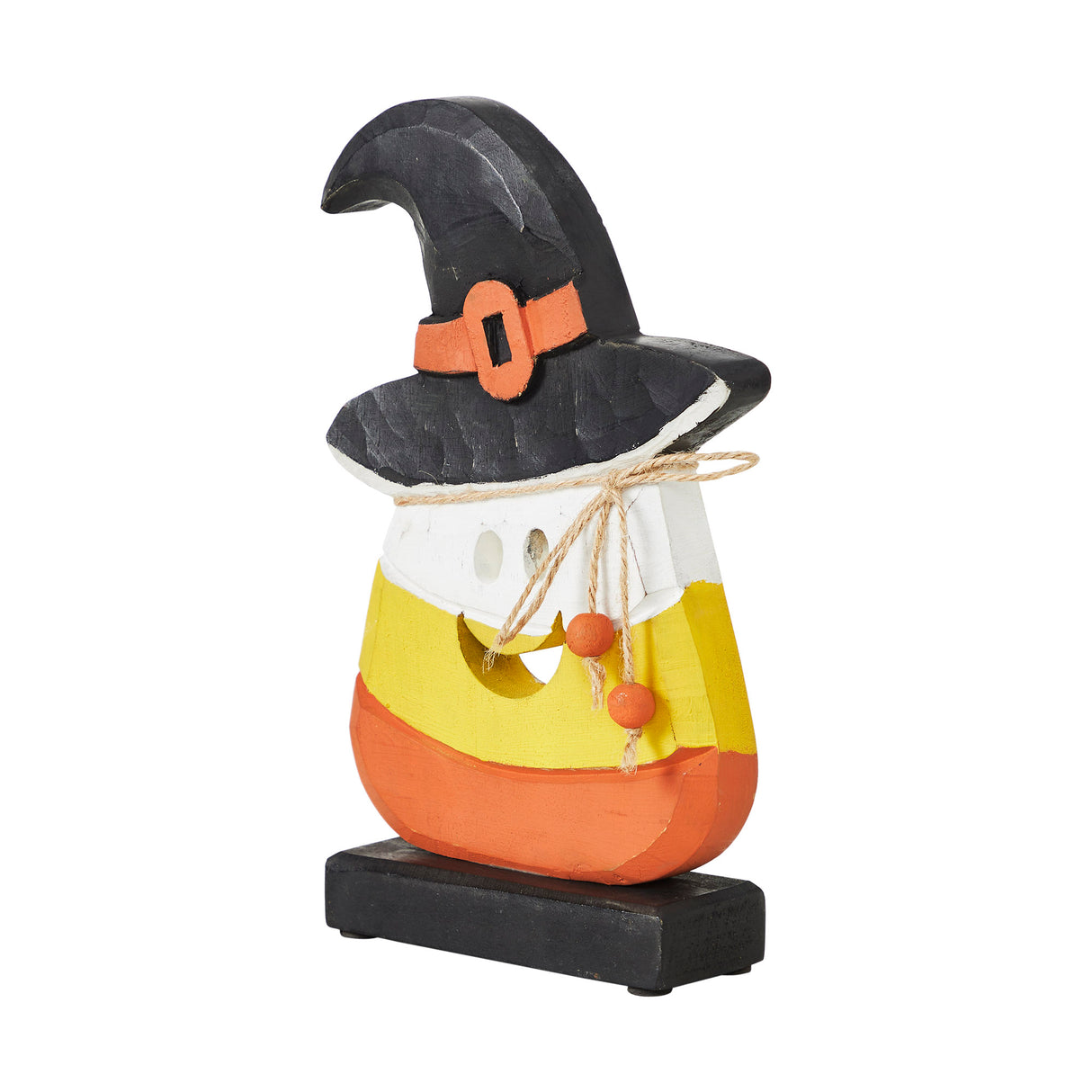 Trick or Treat Wooden Candy Corn 10x6.25x2