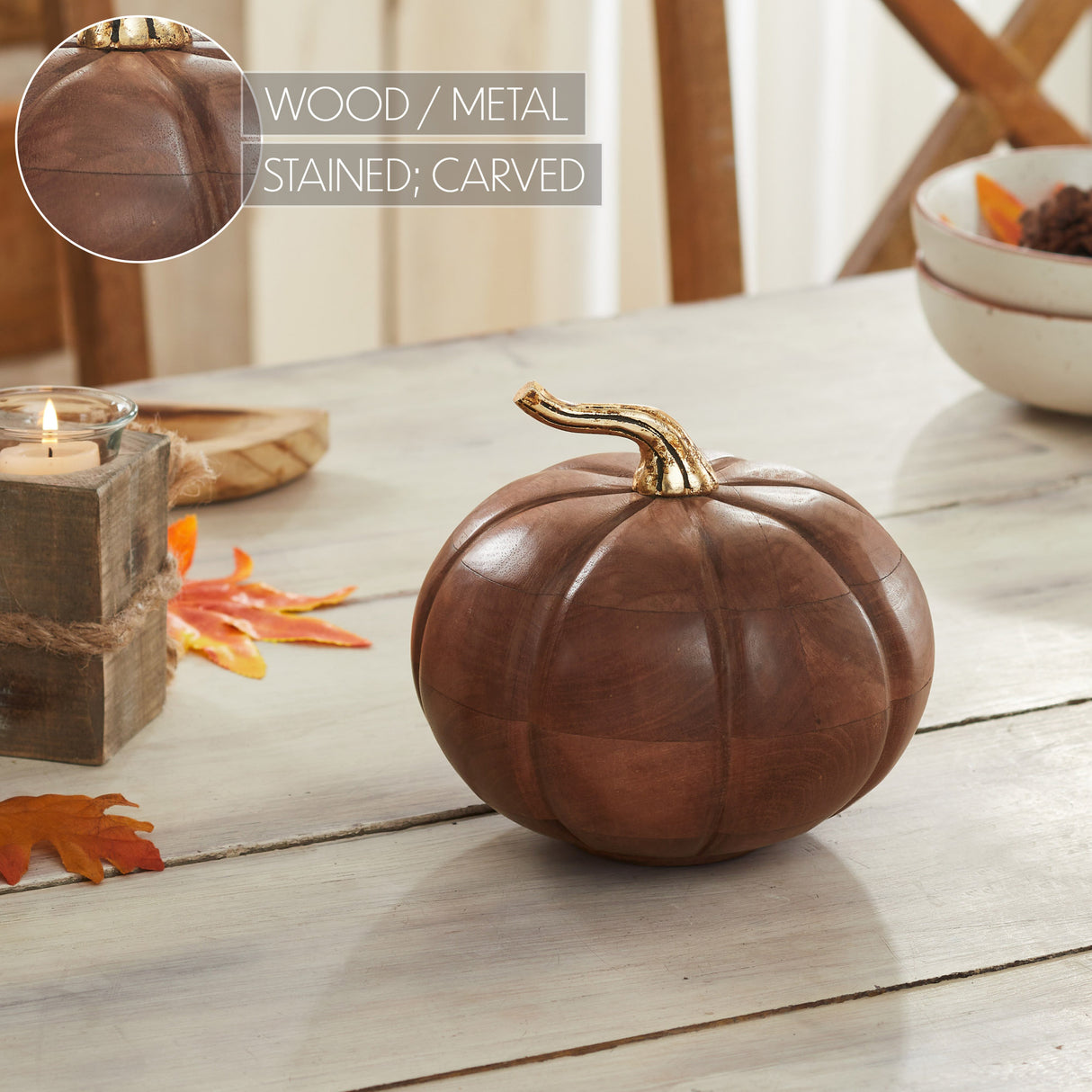 Heirloom Wooden Pumpkin