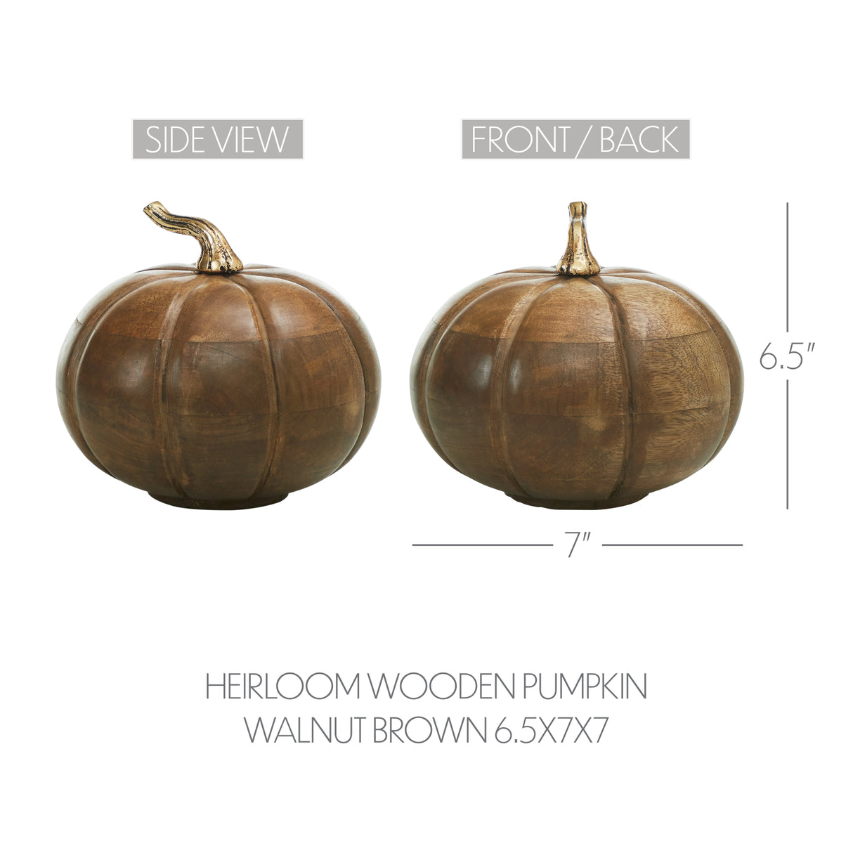 Heirloom Wooden Pumpkin
