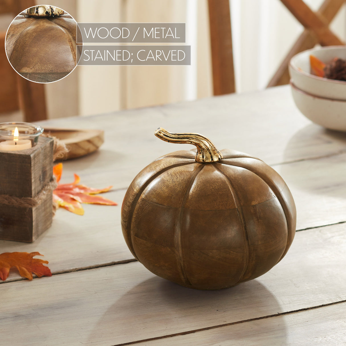 Heirloom Wooden Pumpkin