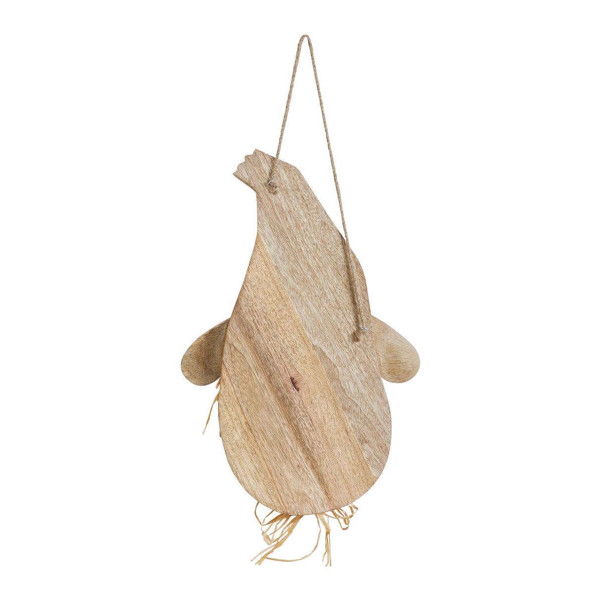 Natural Wooden Scarecrow Wall Hanging 18.25x12x2