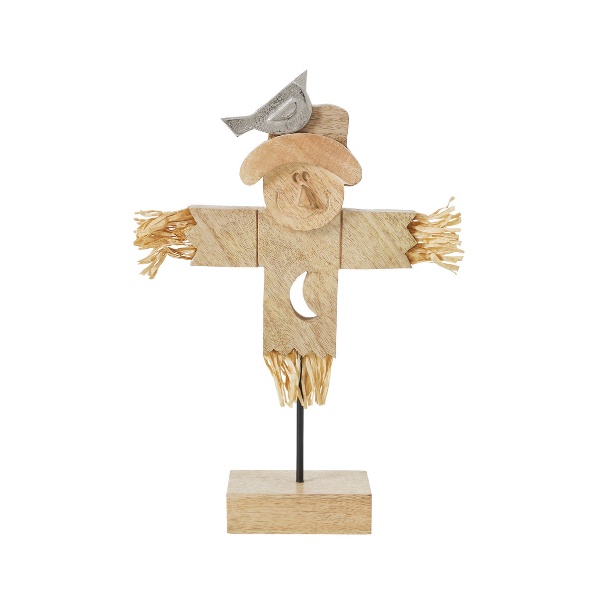 Natural Wooden Scarecrow 16.25x10x3