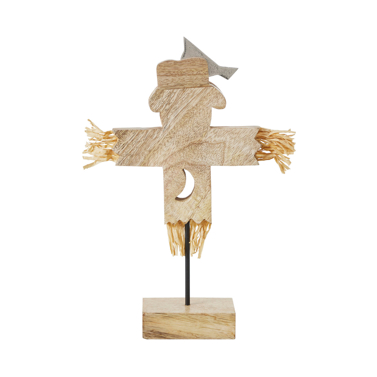 Natural Wooden Scarecrow 16.25x10x3