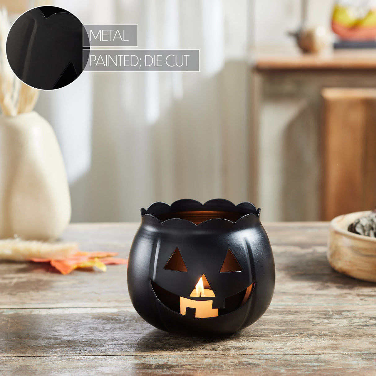 Jack-O-Lantern Candle Holder