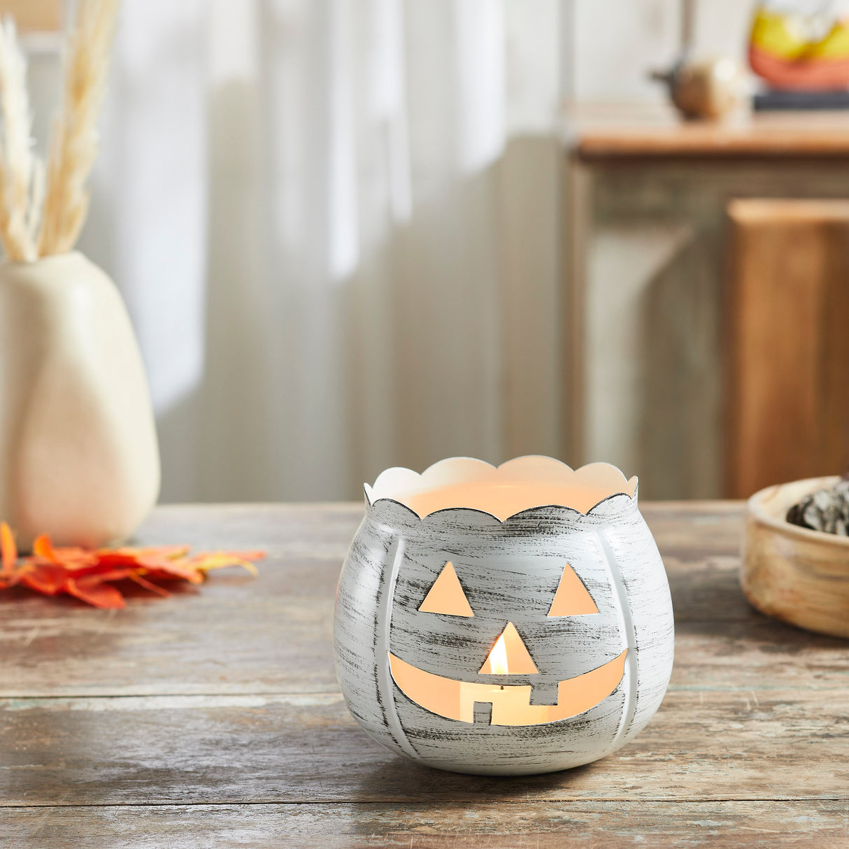 Jack-O-Lantern Candle Holder