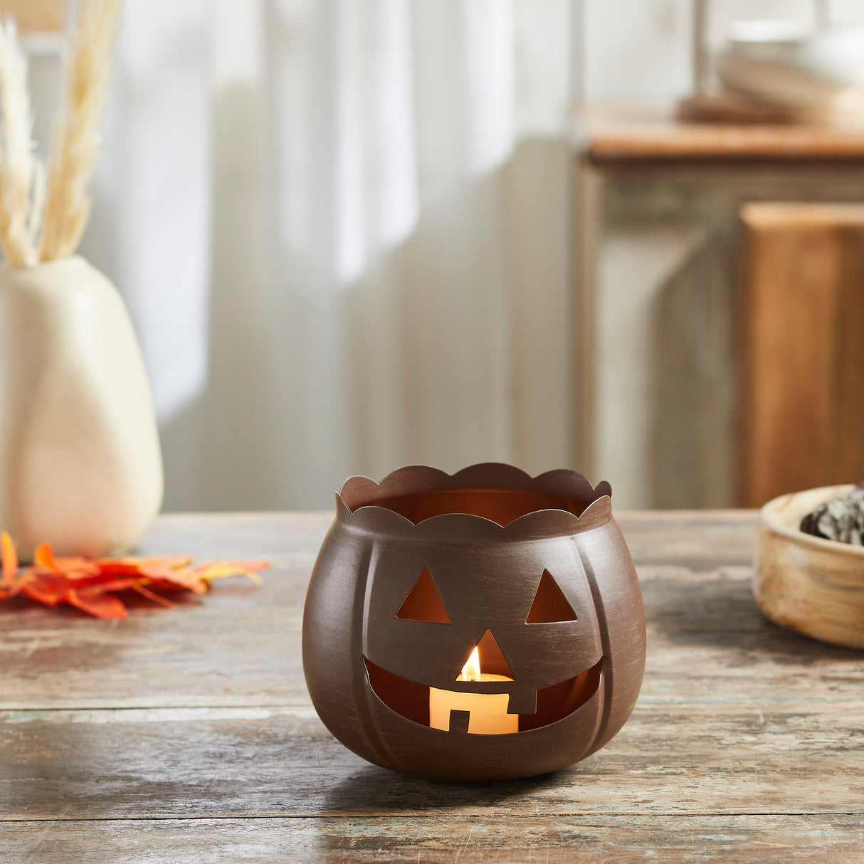 Jack-O-Lantern Candle Holder