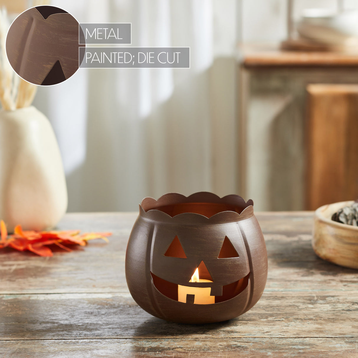 Jack-O-Lantern Candle Holder