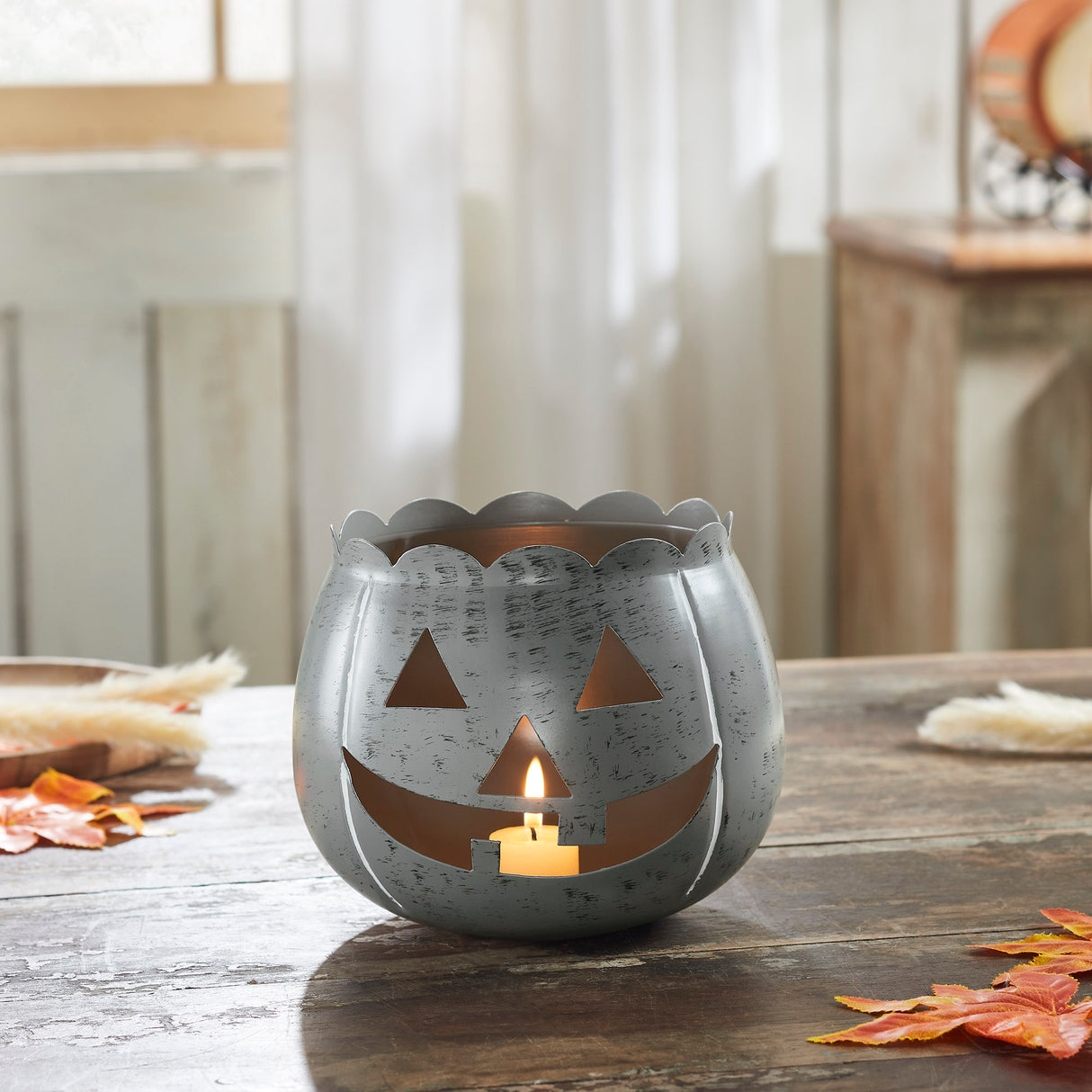Jack-O-Lantern Candle Holder