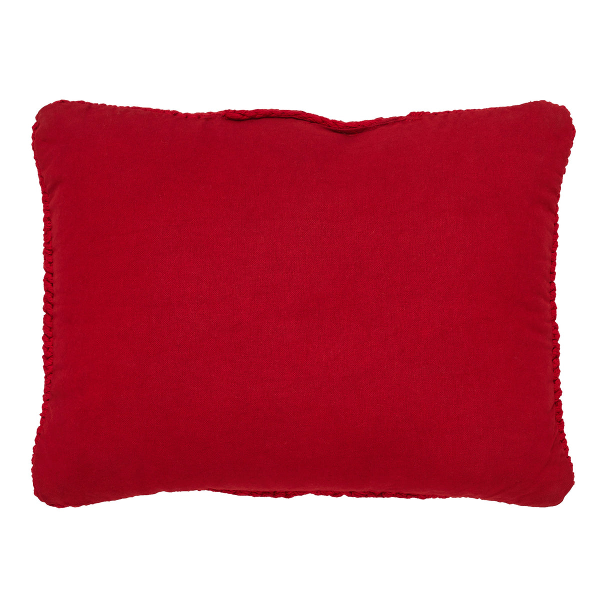 Cable Knit Sweater Pillow Red 12x16
