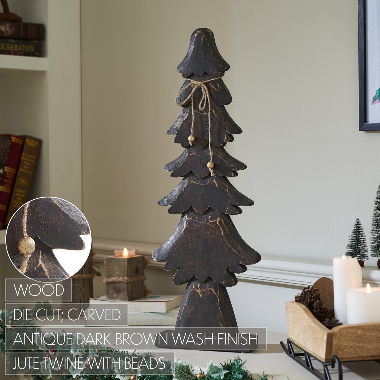 Tidings Timber Dark Wooden Tree
