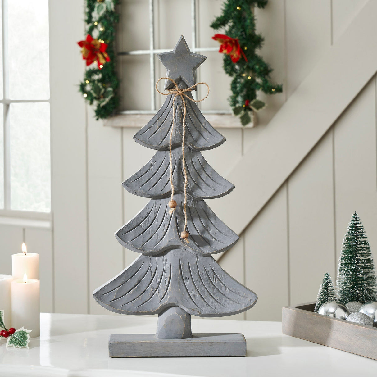 Starry Pine Distressed Grey Wooden