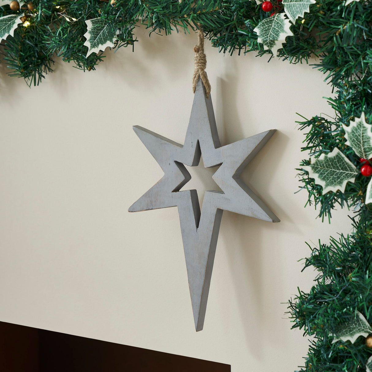 Northern Yule Wooden Star