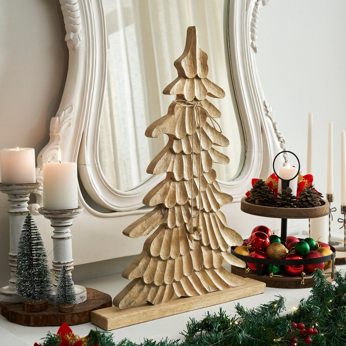 Winter Wonder Brushed Gold Wooden Tree