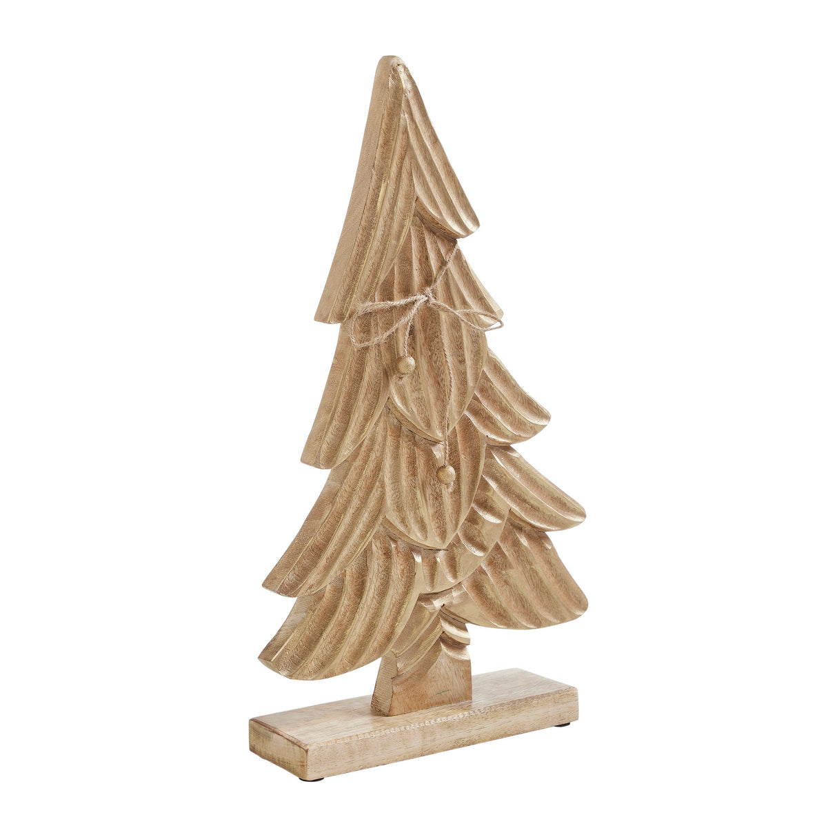 Brushed Gold Wooden Tree 19.5x11x3