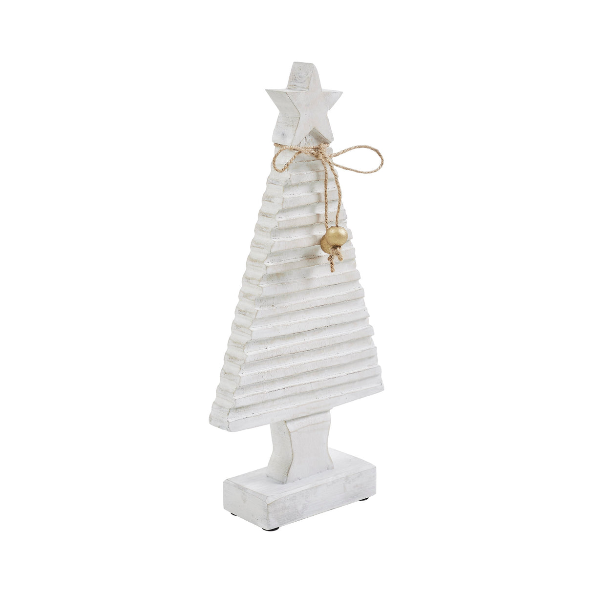 Starbright Distressed White Wooden Tree