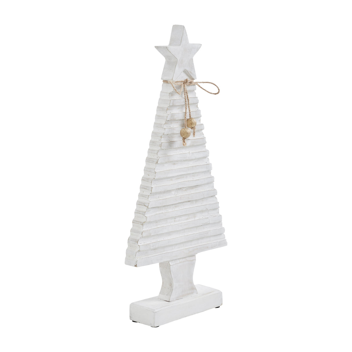 Starbright Distressed White Wooden Tree