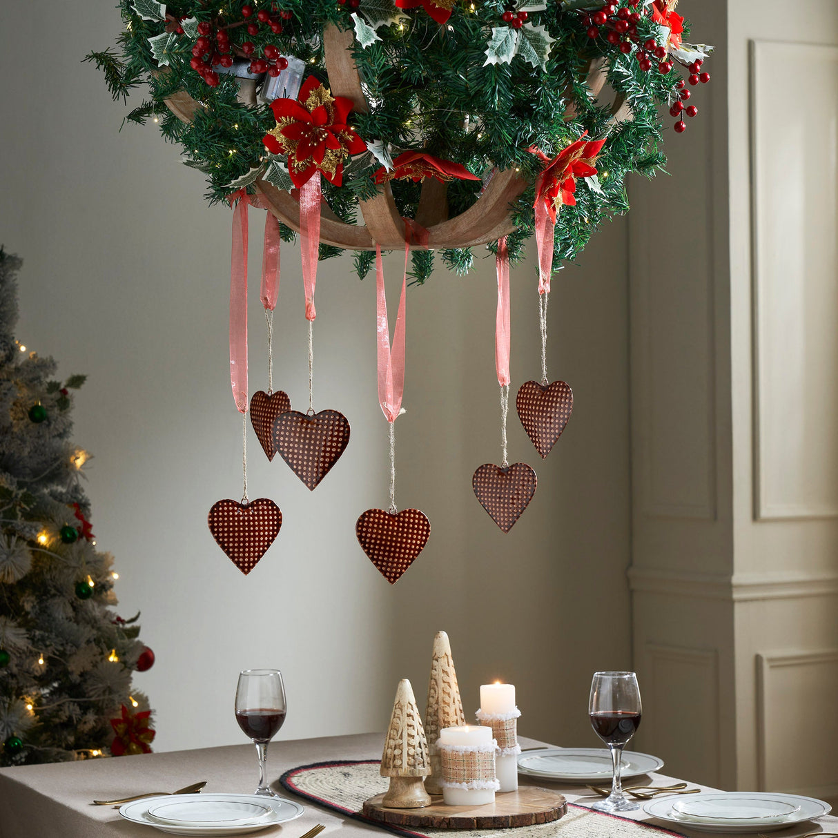 Metal Ornament Set of 6 - 4 inch