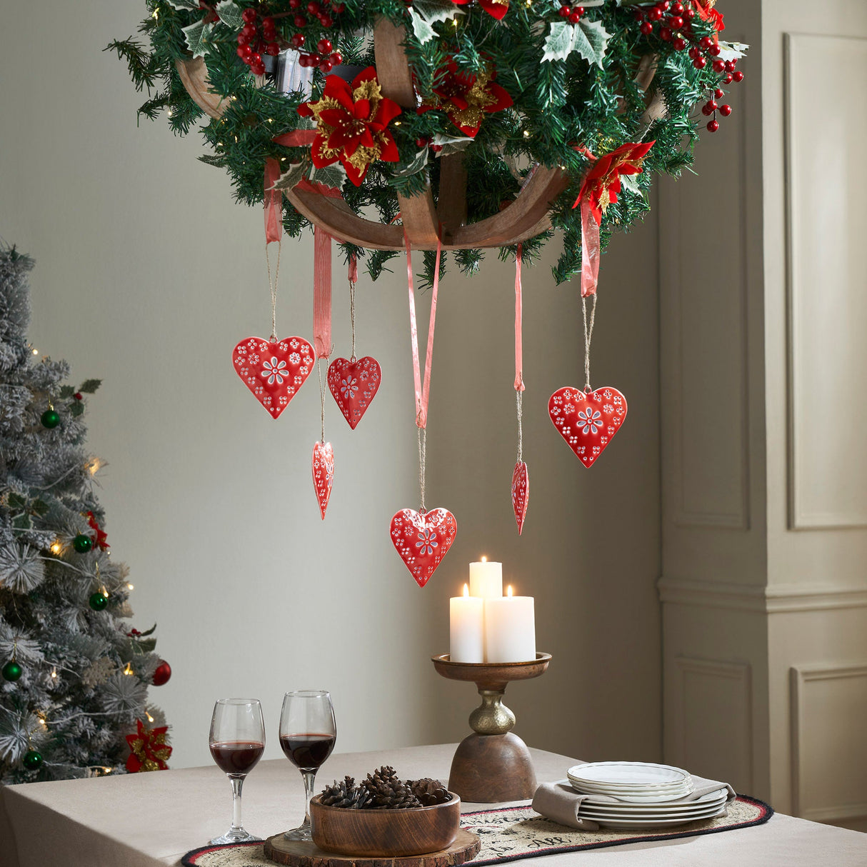 Metal Ornament Set of 6 - 4 inch