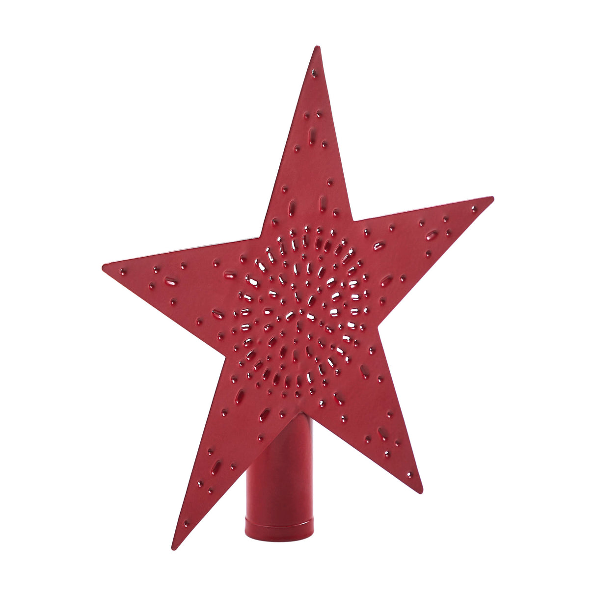 Punched Metal Star Tree Topper 6.75x6.75x1