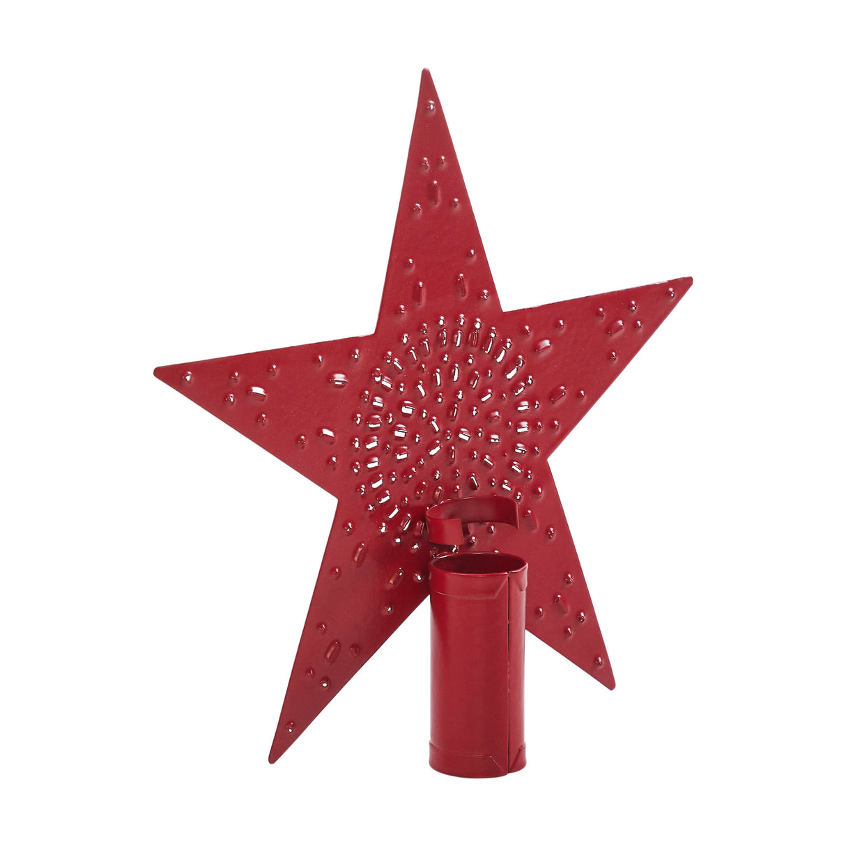 Punched Metal Star Tree Topper 6.75x6.75x1