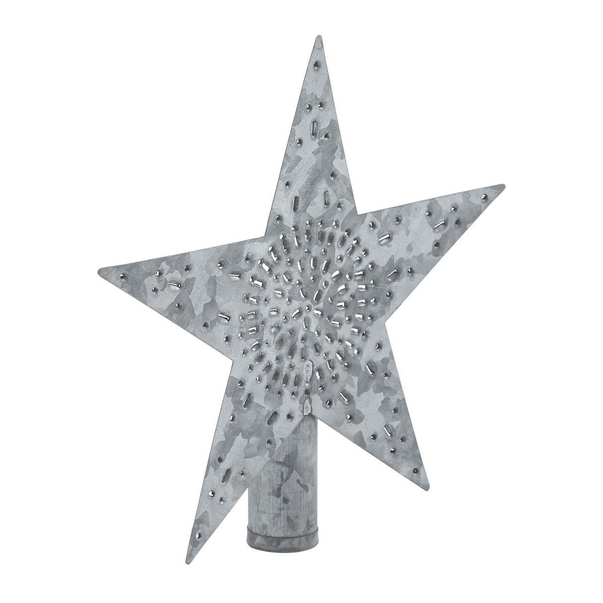 Punched Metal Star Tree Topper 6.75x6.75x1