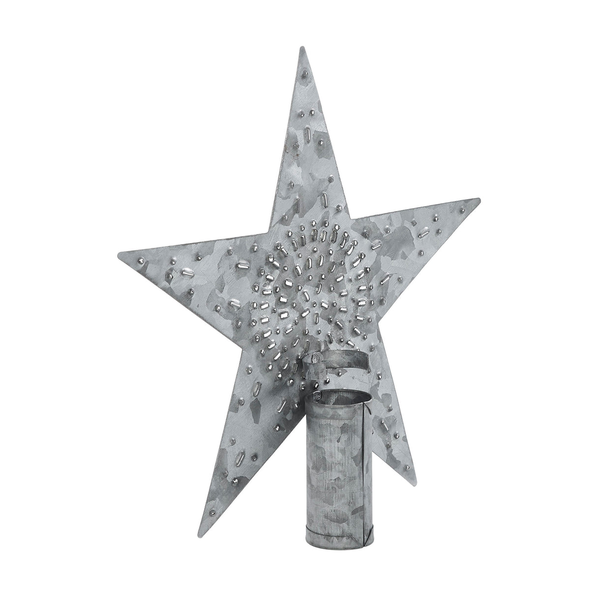 Punched Metal Star Tree Topper 6.75x6.75x1