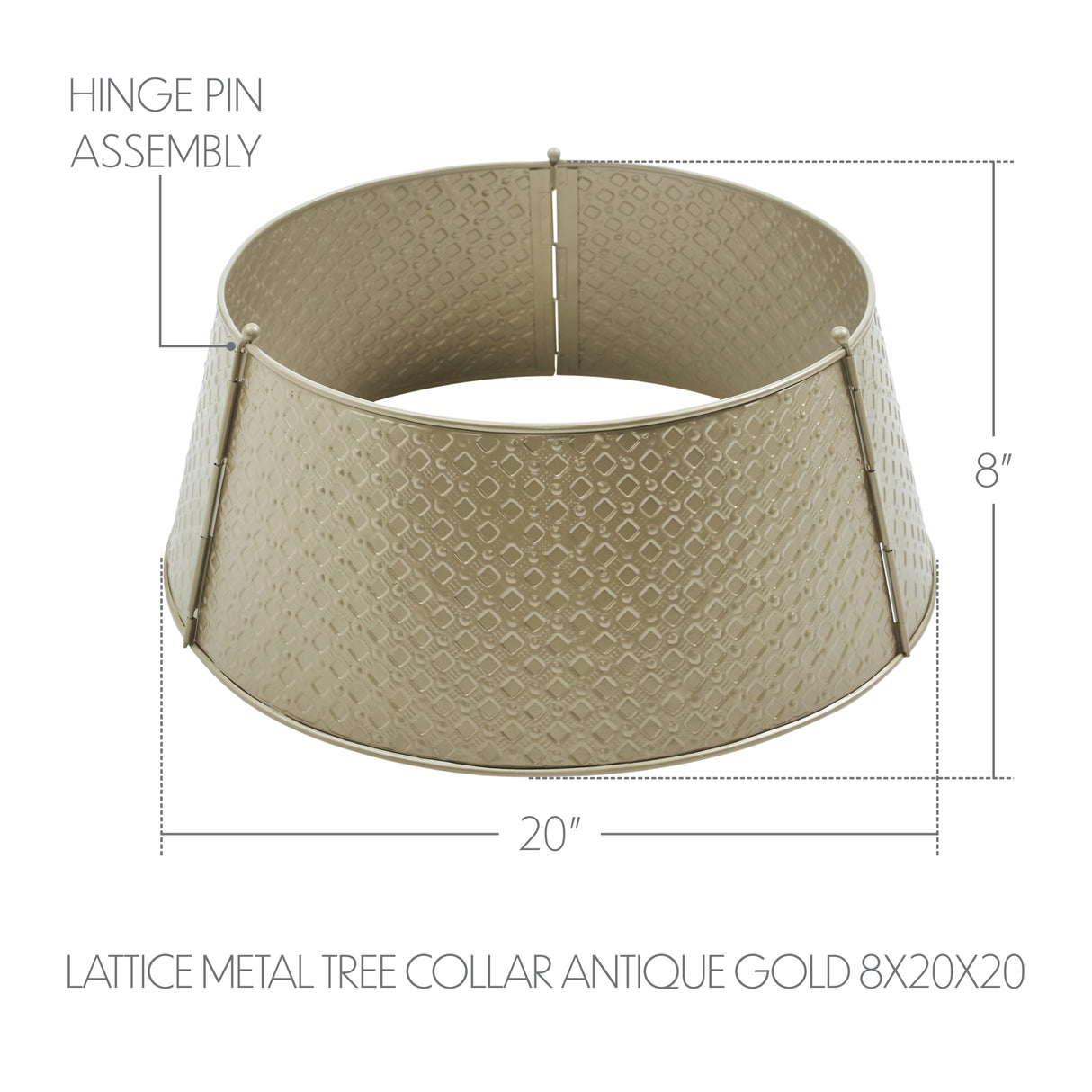 Lattice Metal Tree Collar
